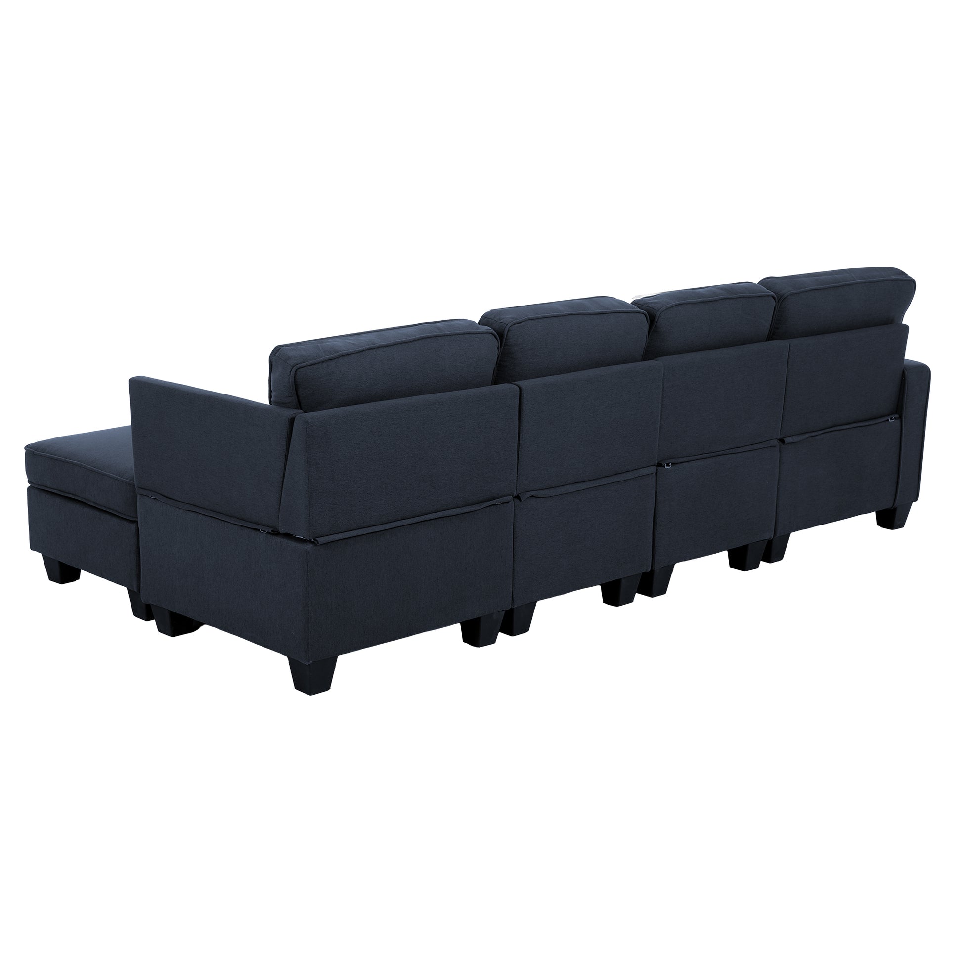 Sofa Lounge Set Seater Suite Couch Dark Grey Sbed Abcde