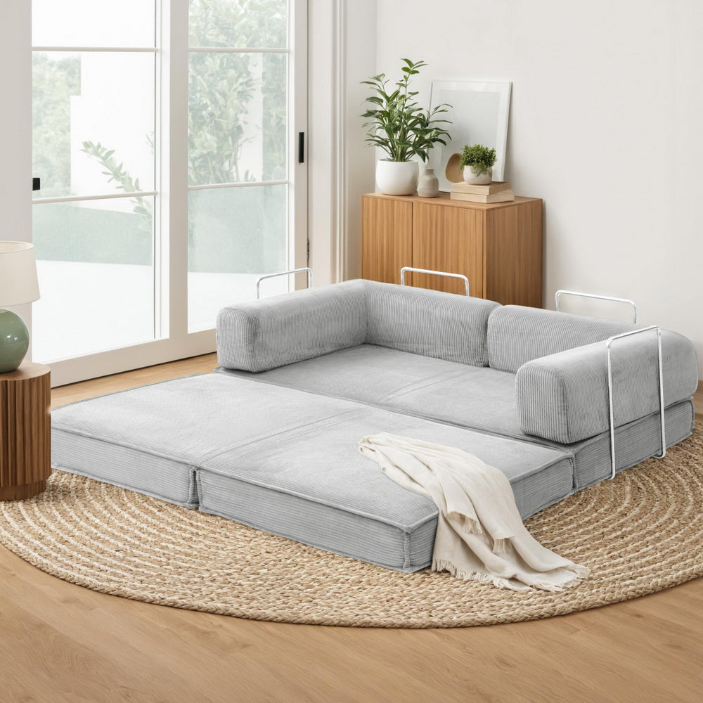 Sofa Bed Grey Sbed 202507181426 Convertible Folding