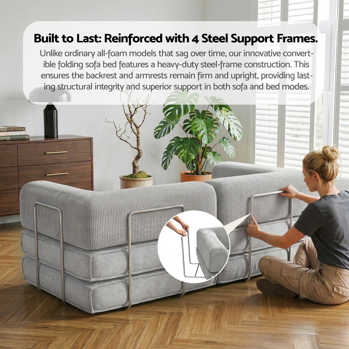 Bed Grey Sbed 202603301246 Convertible Folding Sofa