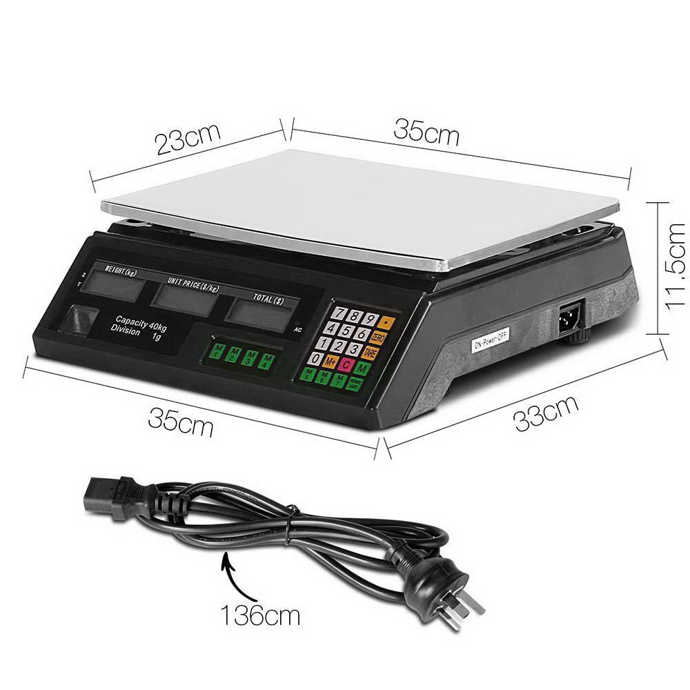 Digital Kitchen Scale 40KG Electronic Scales Shop Market Commercial