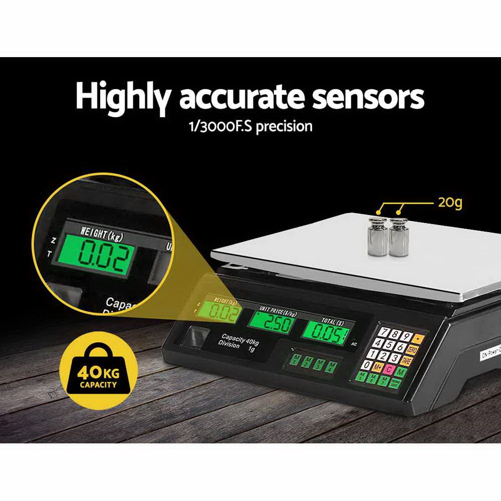 Digital Kitchen Scale 40KG Electronic Scales Shop Market Commercial