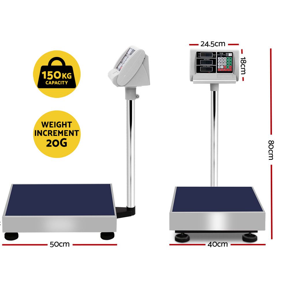 Digital Platform Scale 150KG Electronic Scales Shop Market Commercial Postal