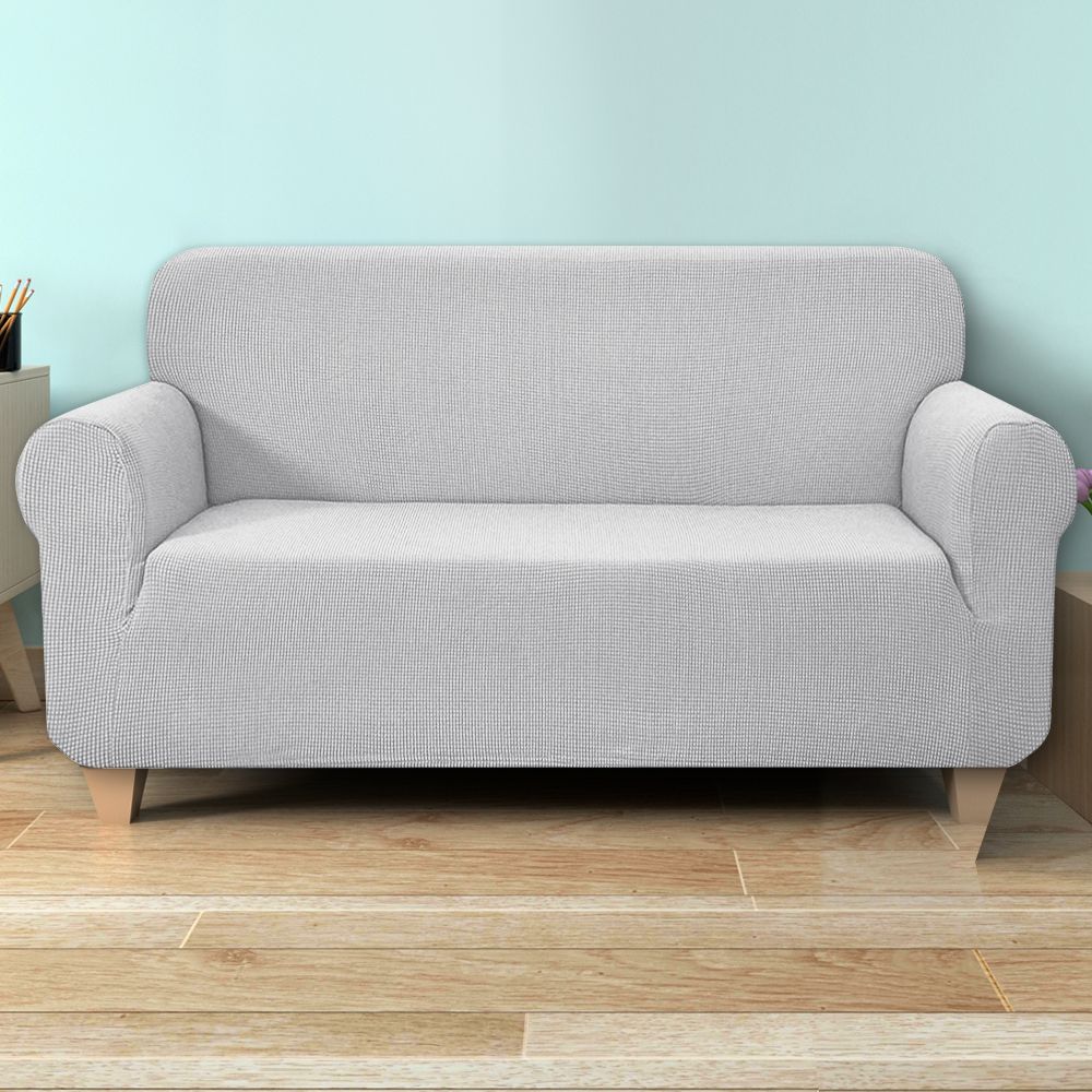 High Stretch Sofa Cover Slipcover Couch Protector - 3-Seater Grey