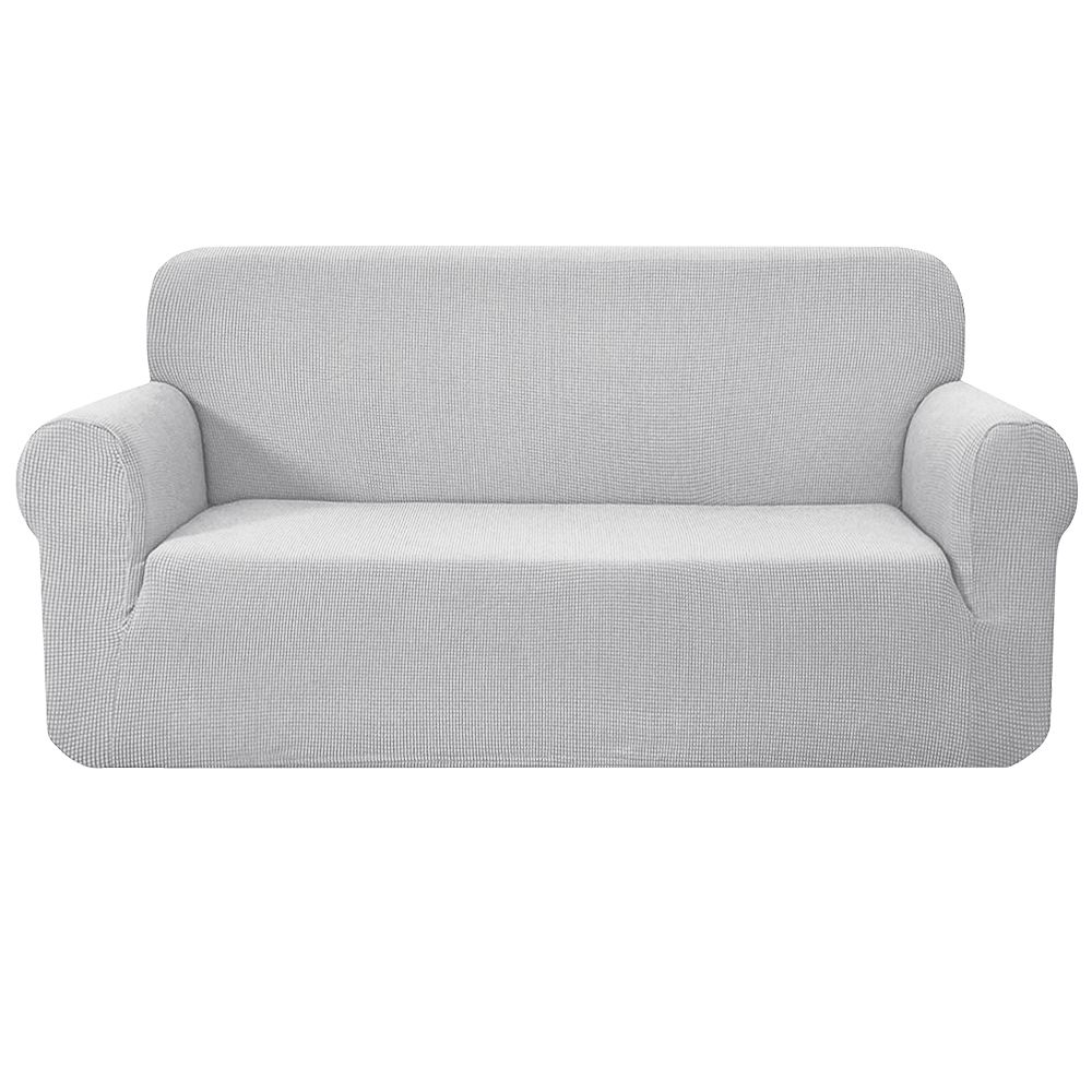 High Stretch Sofa Cover Slipcover Couch Protector - 3-Seater Grey