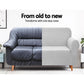 High Stretch Sofa Cover Slipcover Couch Protector - 3-Seater Grey