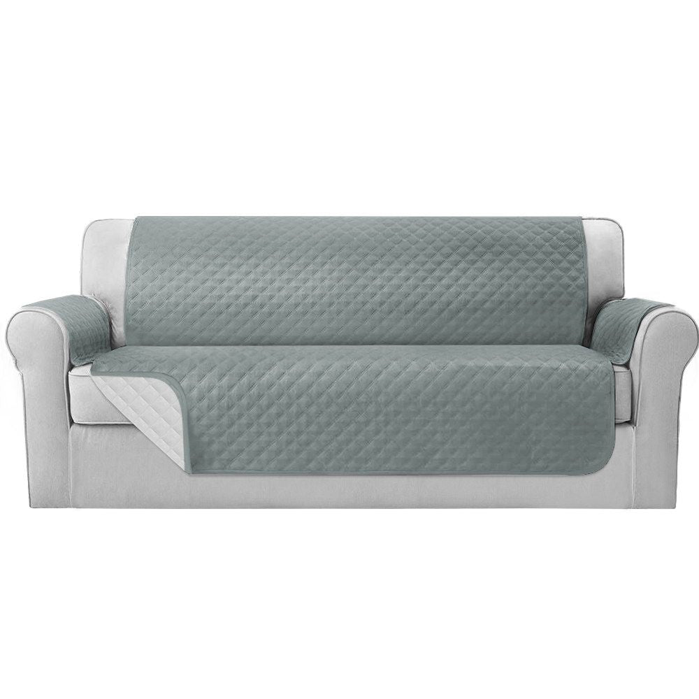 Sofa Cover Couch Covers 4 Seater 100% Water Resistant - Grey