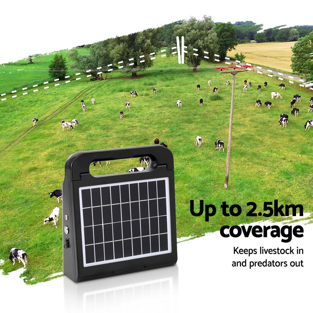 2.5km Electric Fence Energiser Solar Farm 0.15J