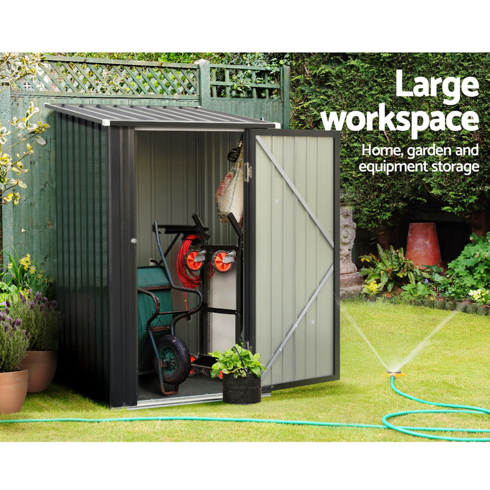 Garden Shed 0.99x1.04M Sheds Outdoor Tool Storage Workshop House Steel