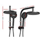 Rain Shower Head Set, 9″ Round Handheld High‑Pressure, Black