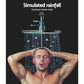 Rain Shower Head Set, 9″ Round Handheld High‑Pressure, Black