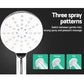 Rain Shower Head Set, 9″ Round Handheld High‑Pressure, Black