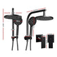 Rain Shower Head Taps, 9″ Round Handheld High‑Pressure, Black