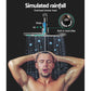 Rain Shower Head Taps, 9″ Round Handheld High‑Pressure, Black