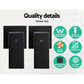 Rain Shower Head Taps, 9″ Round Handheld High‑Pressure, Black