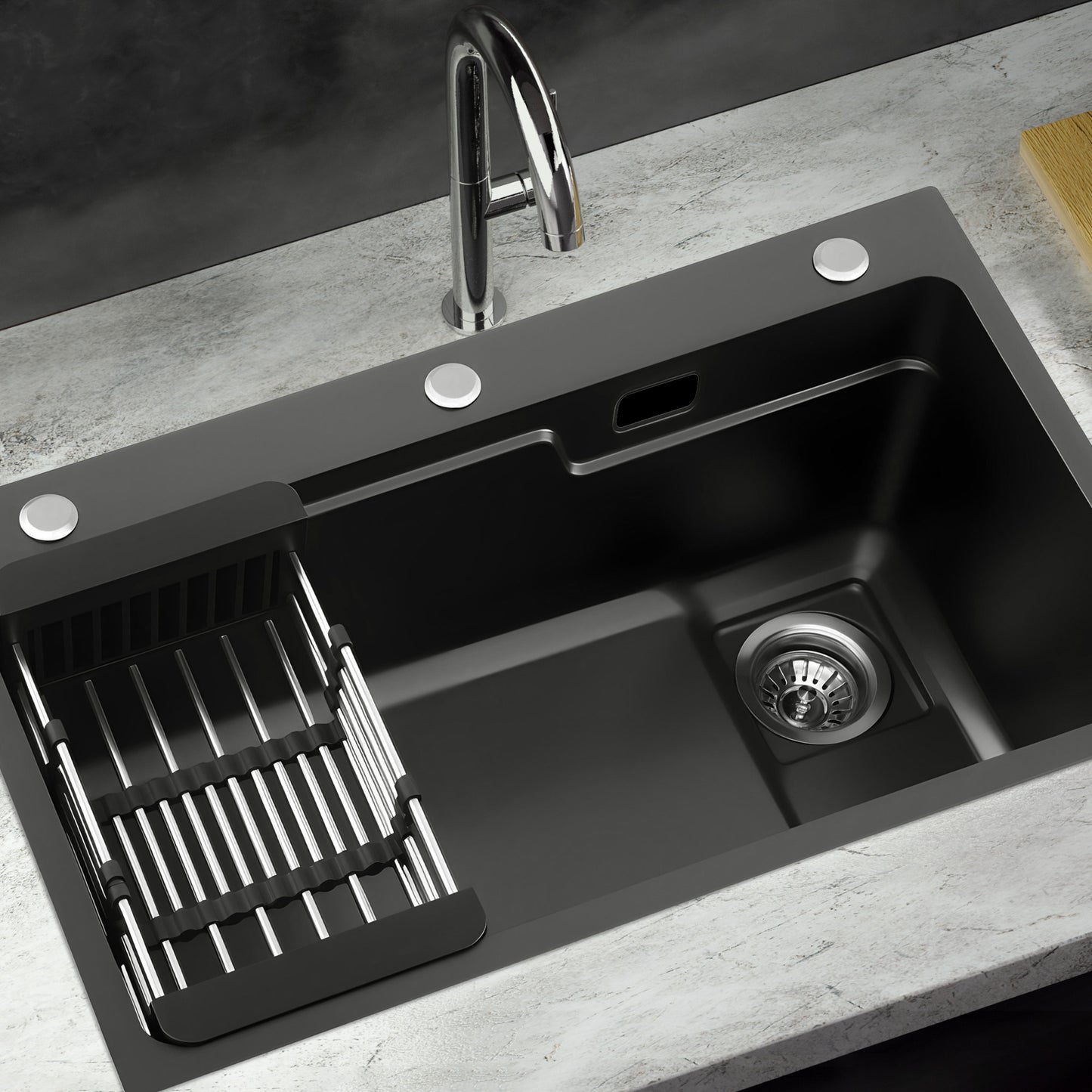 Kitchen Sink Basin Stainless Steel Under/Top/Flush Mount Bowl 750X450MM
