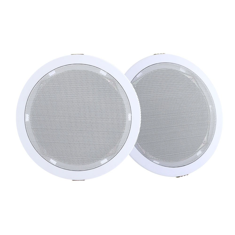 In Ceiling Speakers 2 x 6" Home 80W Speaker Theatre Stereo Outdoor Multi Room