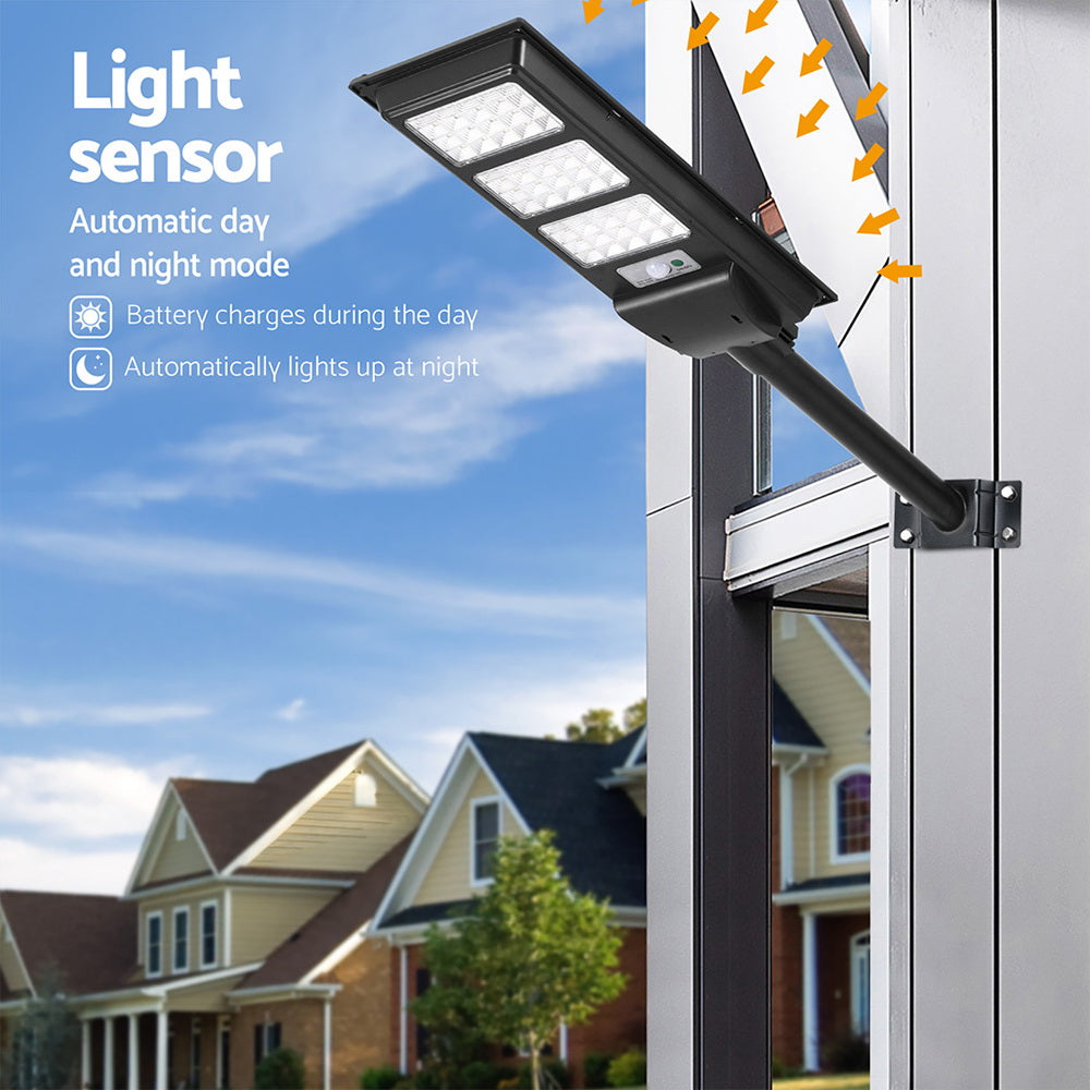 240 LED Solar Street Light Flood Motion Sensor Remote