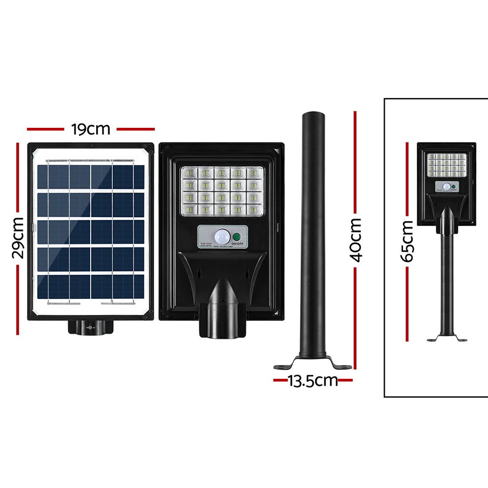 Solar Street Light 80 LED Flood Motion Sensor with Remote