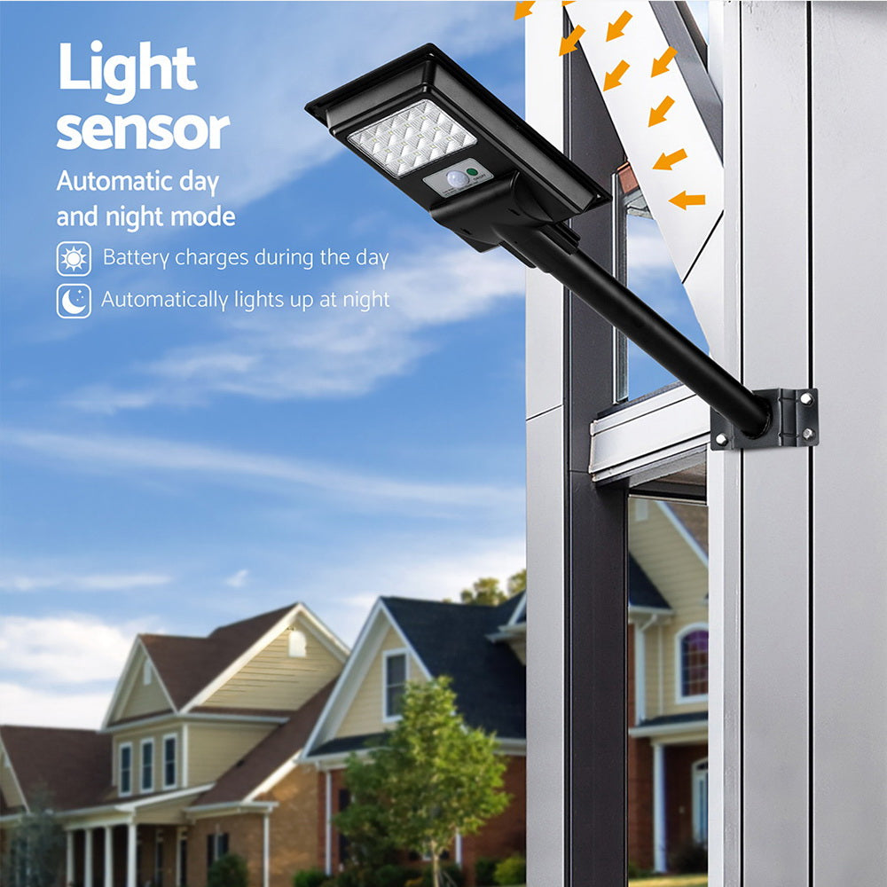 Solar Street Light 80 LED Flood Motion Sensor with Remote