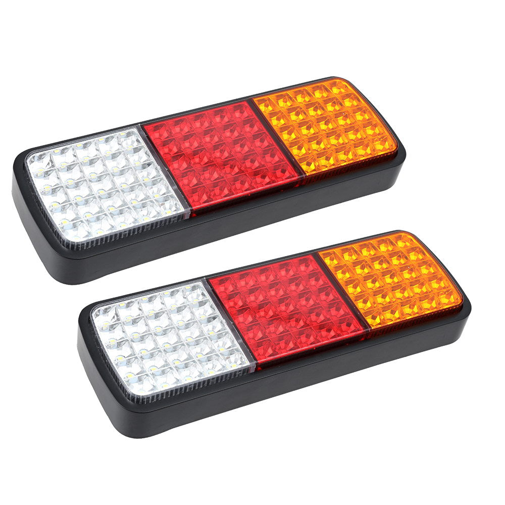 Pair 75 LED Tail Lights Stop Reverse Indicator 12V Ute Trailer Caravan Truck Boat