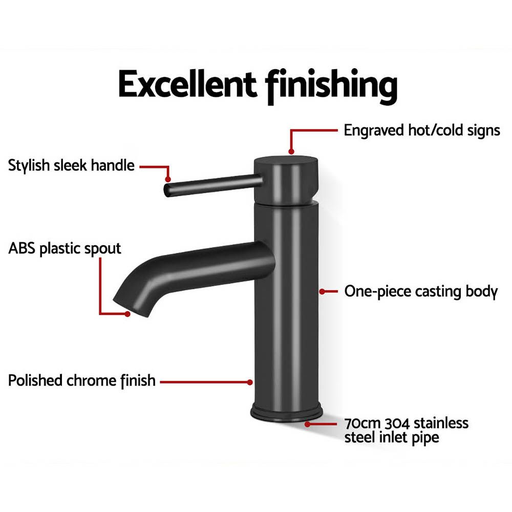 Basin Mixer Tap, Black