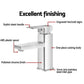 Basin Mixer Tap Faucet Bathroom Vanity Counter Top Standard Brass - Silver