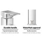 Basin Mixer Tap Faucet Bathroom Vanity Counter Top Standard Brass - Silver