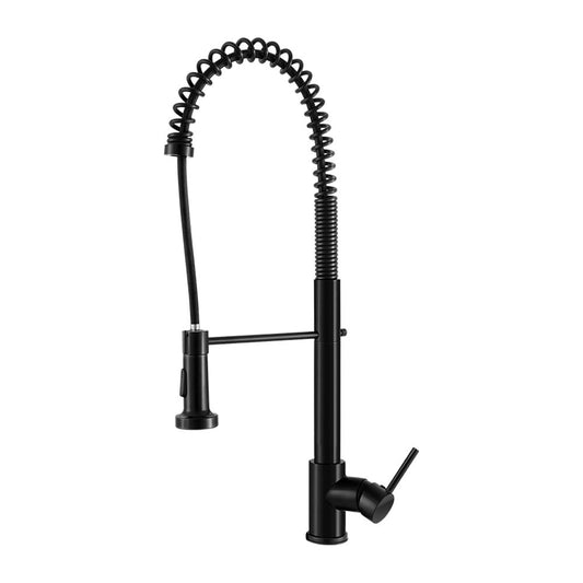 Kitchen Tap Pull Out Mixer Basin Taps Faucet Vanity Sink Swivel Brass WEL - Black