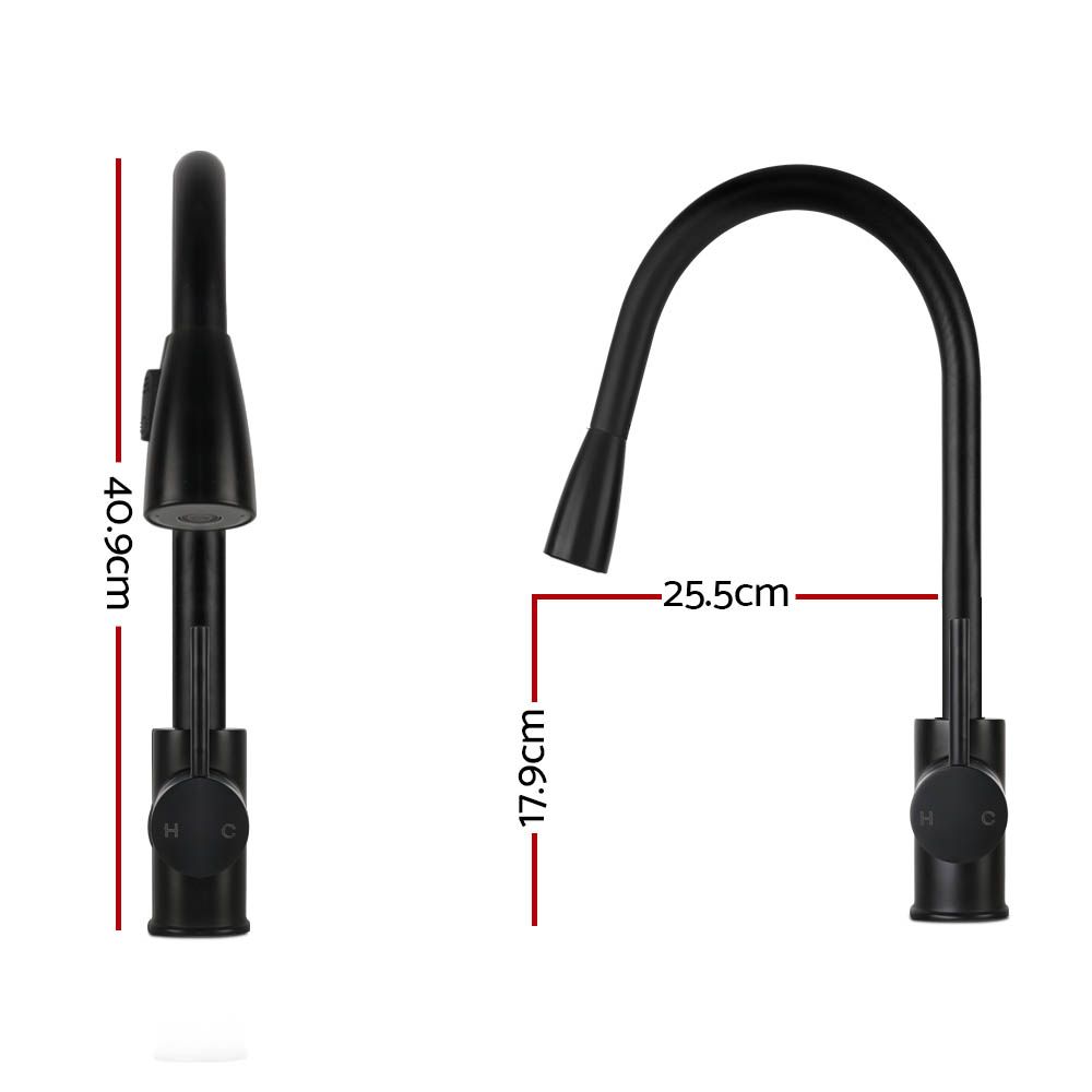 Pull-Out Mixer Faucet Tap, Black