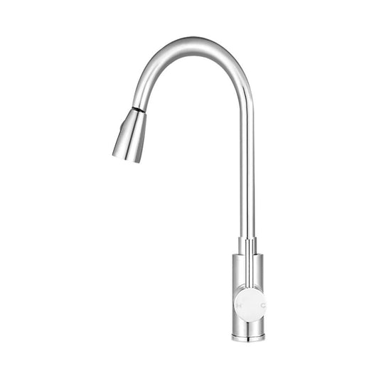 Pull-Out Mixer Faucet Tap, Silver