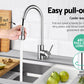 Pull-Out Mixer Faucet Tap, Silver