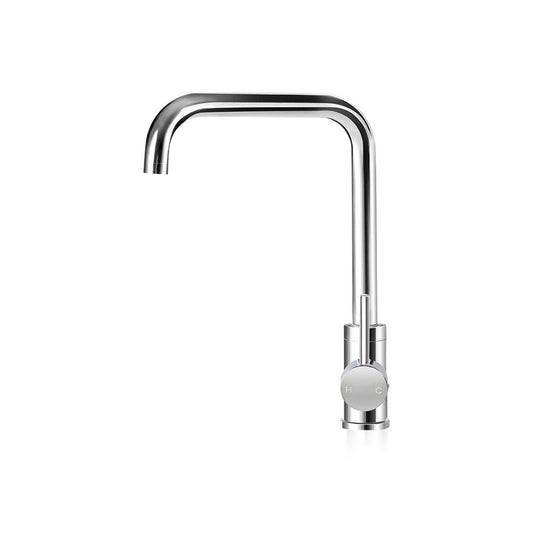 Kitchen Mixer Faucet Tap, Swivel Spout, Silver