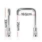Kitchen Mixer Faucet Tap, Swivel Spout, Silver