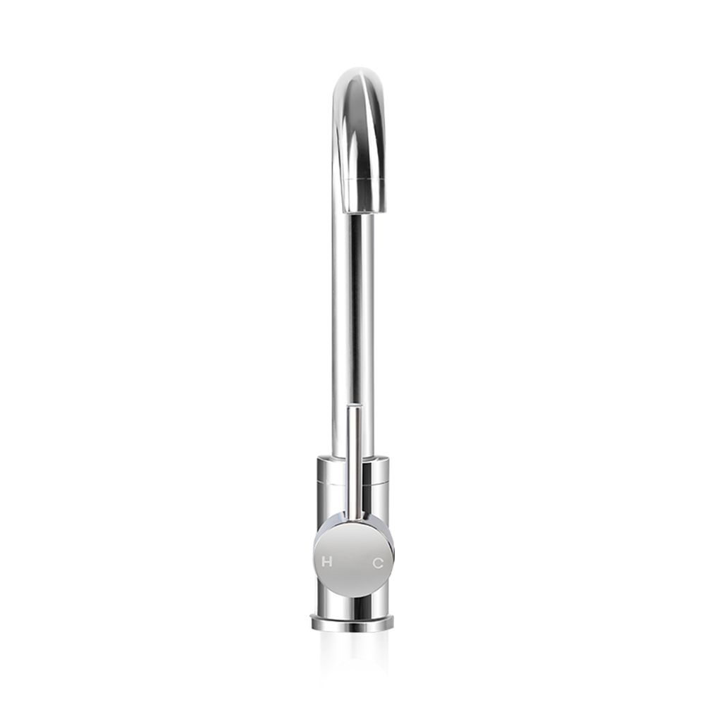 Kitchen Mixer Faucet Tap, Swivel Spout, Silver