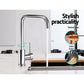 Kitchen Mixer Faucet Tap, Swivel Spout, Silver