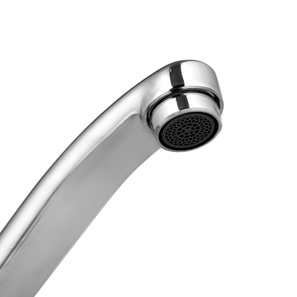Silver cefito basin mixer with tap