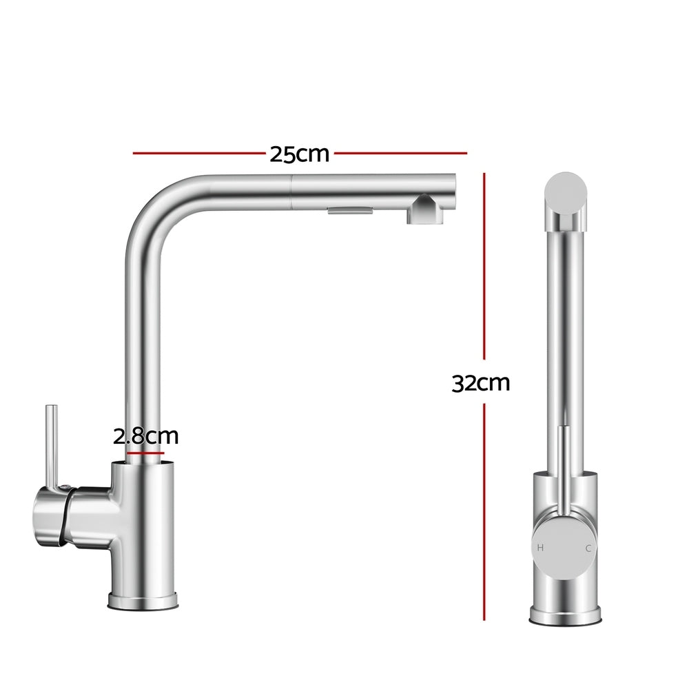 Kitchen Mixer Tap Pull Out Rectangle 2 Mode A