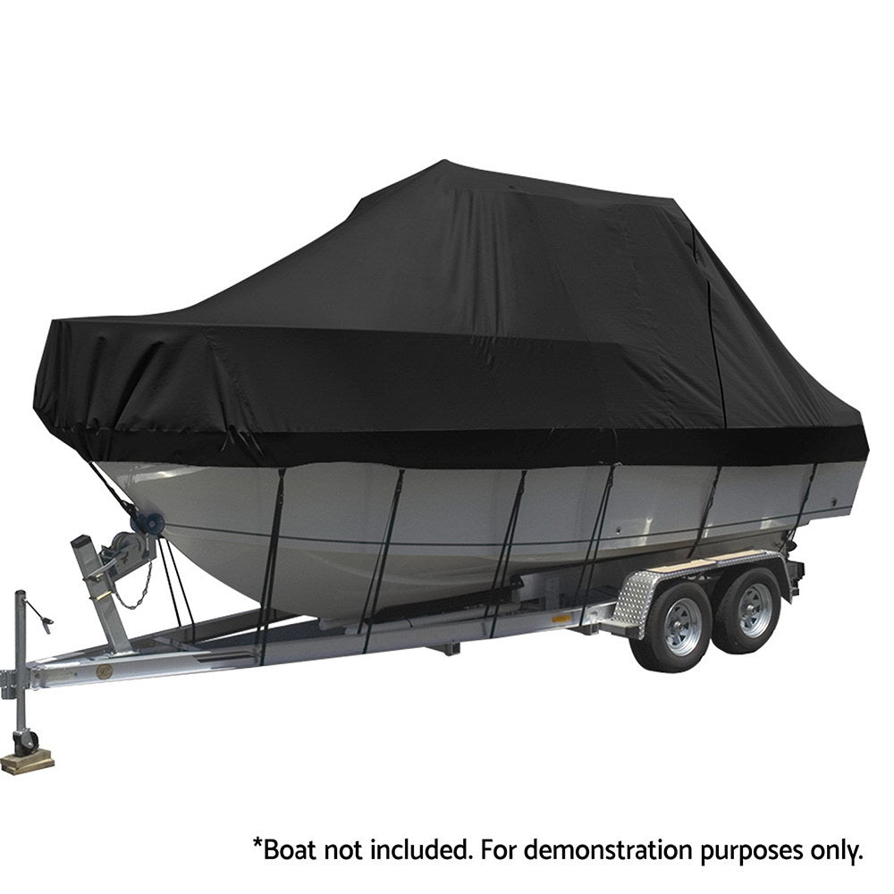 Seamanship Boat Cover 25-27ft Trailerable Jumbo Marine 600D Heavy Duty Black