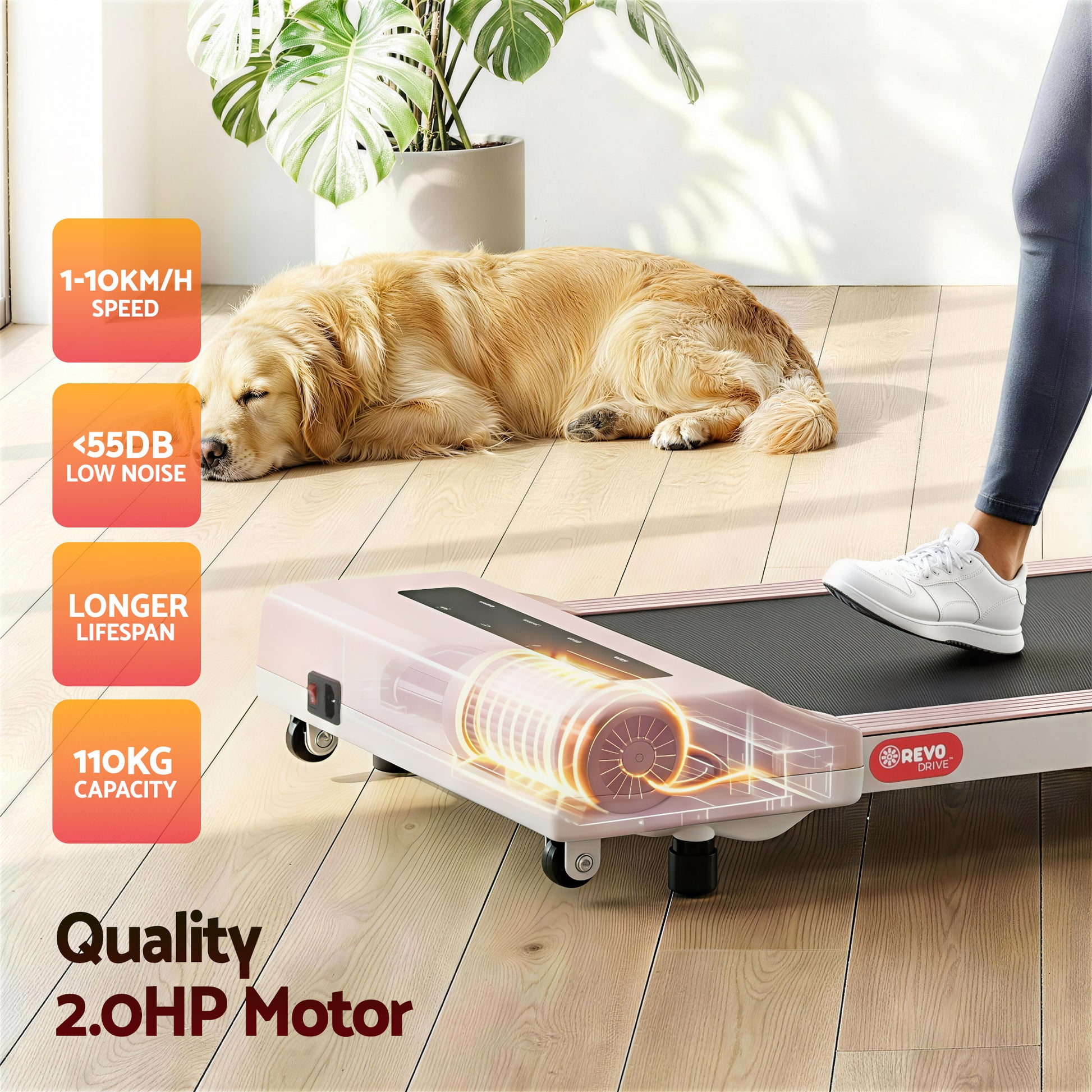 Walking pad treadmill with gym office fitness electric remote