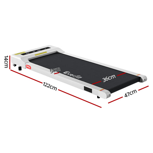 Treadmill Walking Pad Home Gym Office Fitness Machine 360mm - White