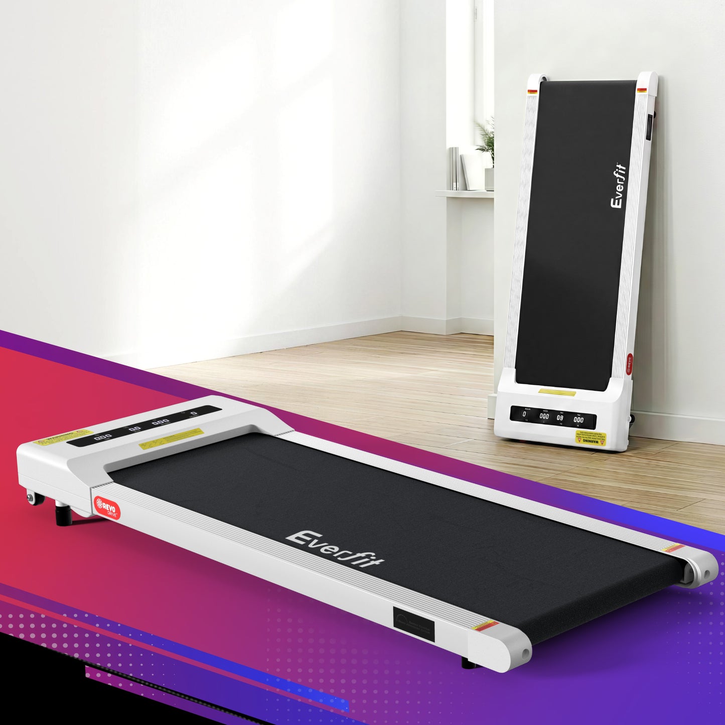 Treadmill Walking Pad Home Gym Office Fitness Machine 360mm - White