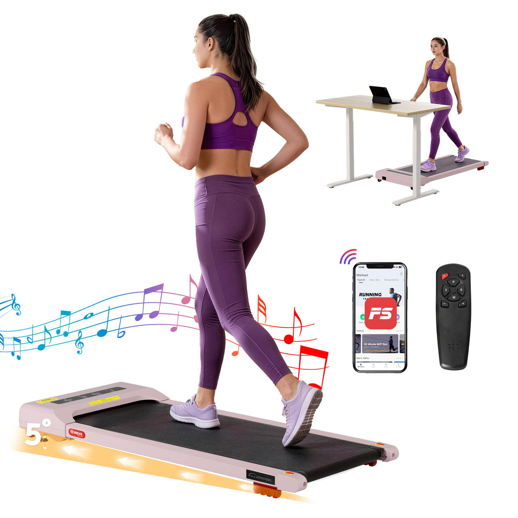 Everfit Treadmill Electric Walking Pad Incline Under Desk