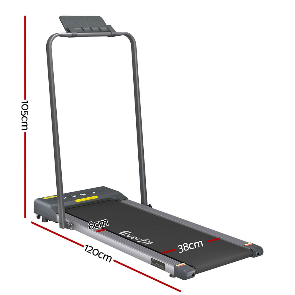 Treadmill Electric Walking Pad Home Gym Office Fitness 380mm Grey