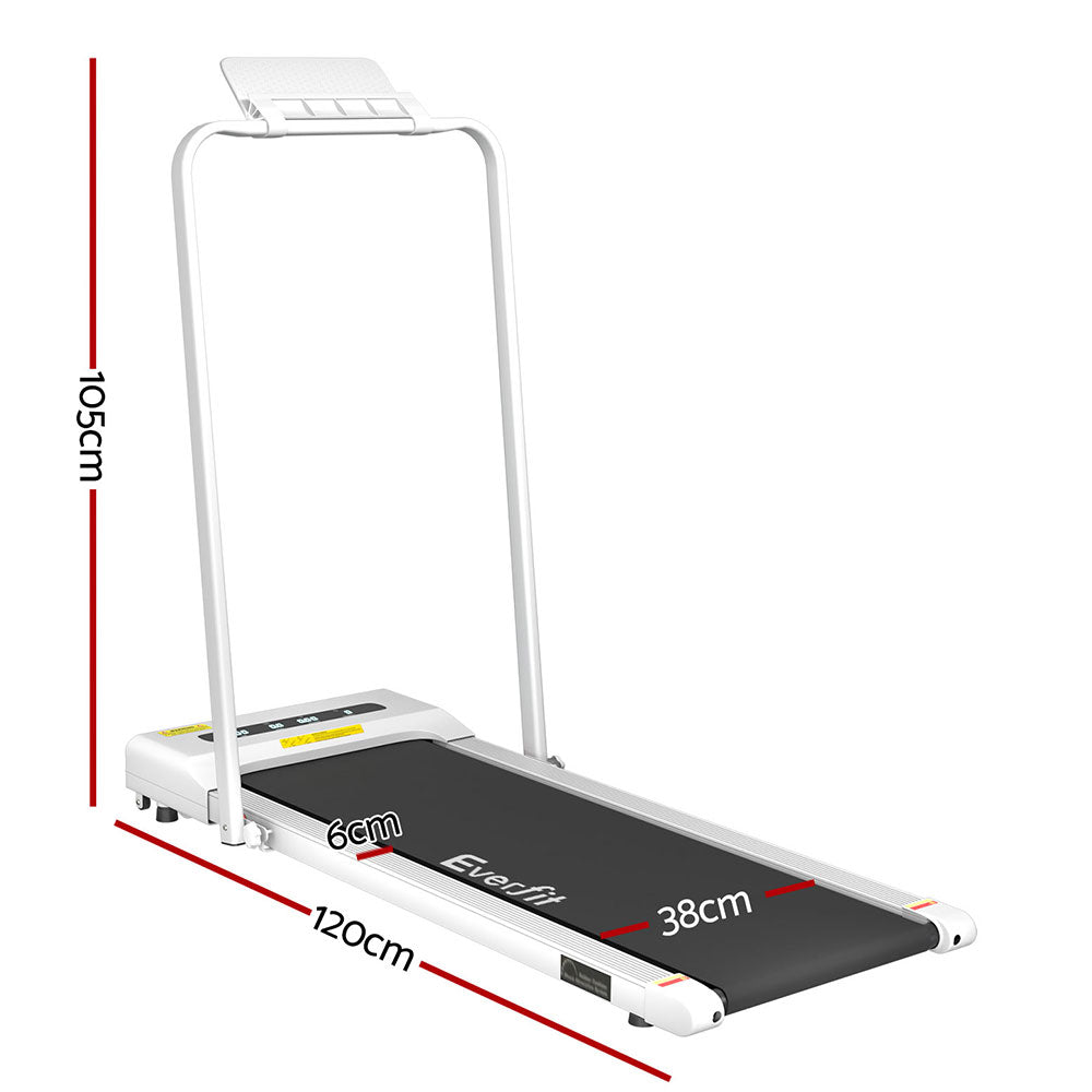 Treadmill Walking Pad Home Gym Office Fitness Machine 380mm - White