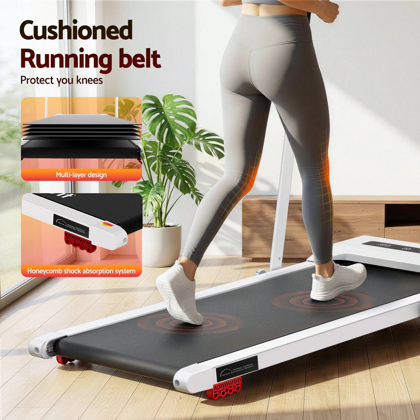 Everfit treadmill electric with useful parts and product scale