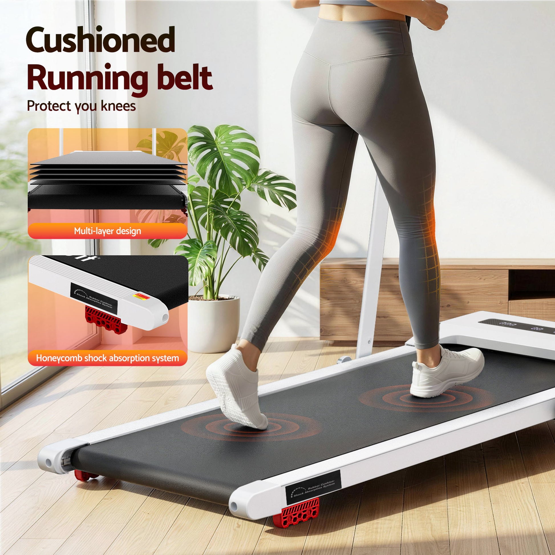 Everfit treadmill electric with useful parts and product scale