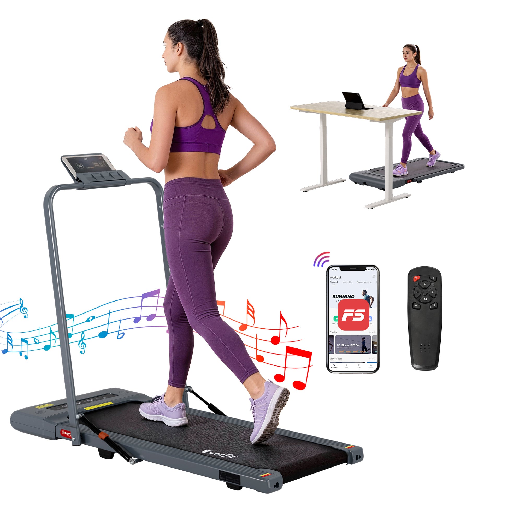 Treadmill Walking Pad Under Desk Gym Fitness 400mm
