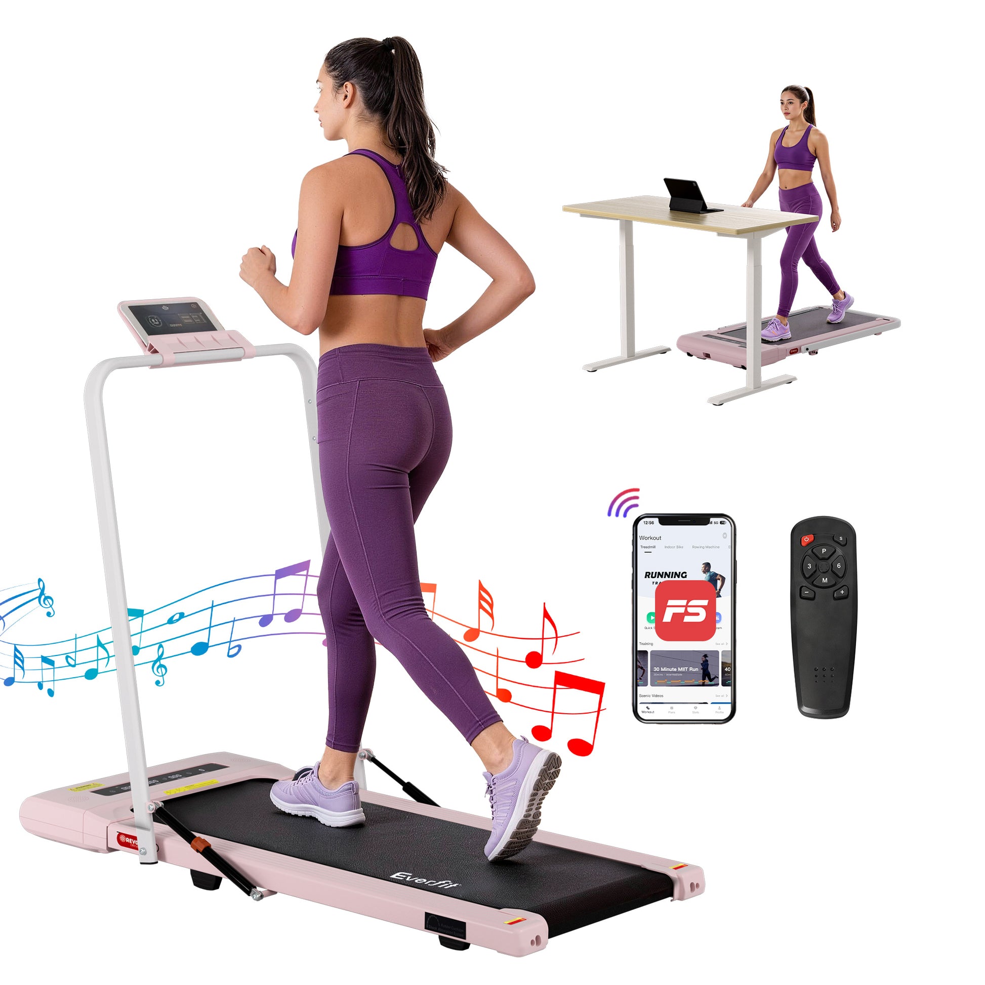 Treadmill Walking Pad Under Desk Gym Fitness 400mm
