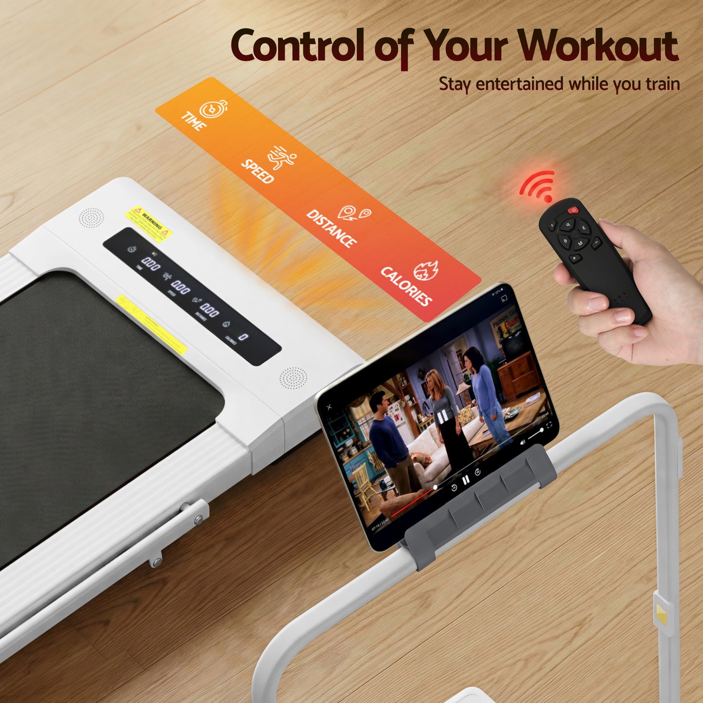 Walking pad treadmill with under-desk gym fitness electric