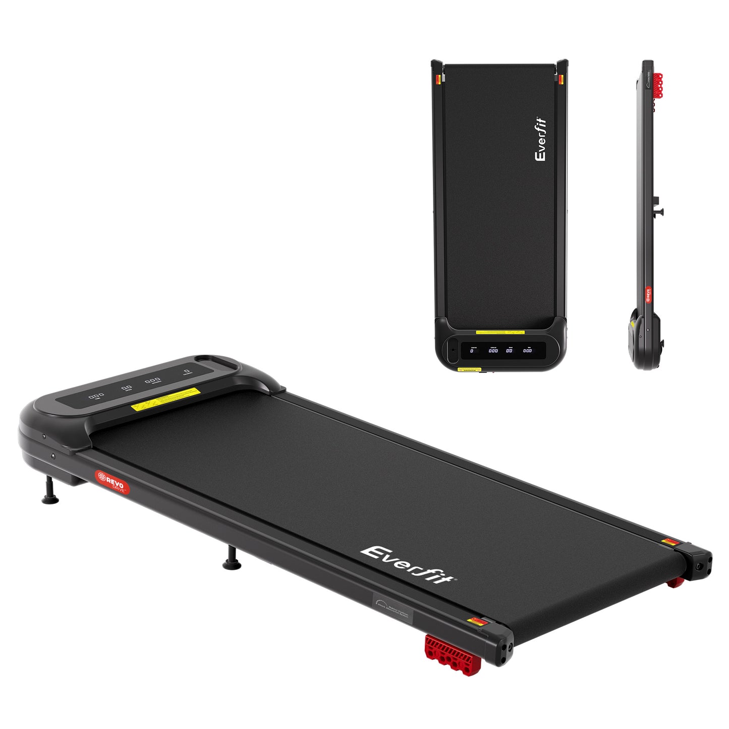 Black walking pad treadmill for household use